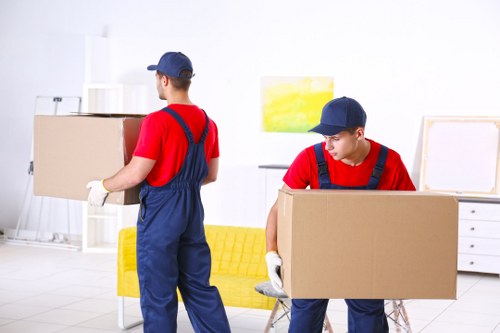 Removal team preparing a local house move in Wallington