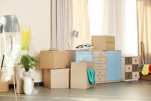 Man and van moving boxes in Wallington