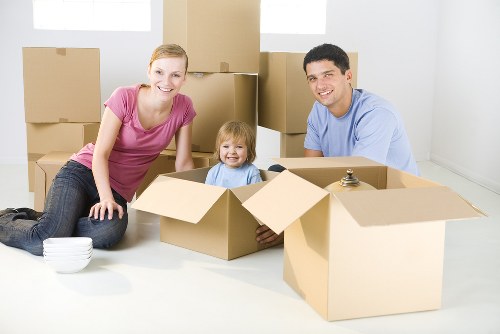 Bubble wrap, tape, and packing paper with boxes for safe packing in Wallington