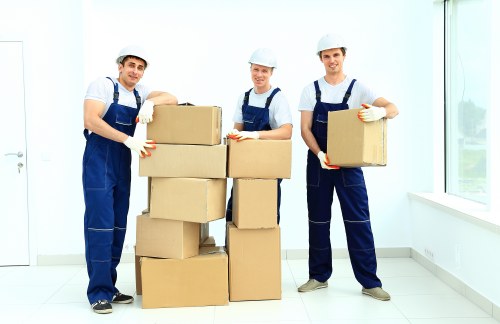 Removals team loading furniture for a student move in Wallington