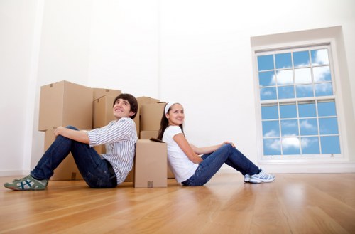 Local removals team handling access challenges in a Wallington flat or home