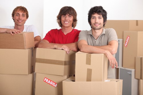 Professional movers organizing a home relocation in Wallington