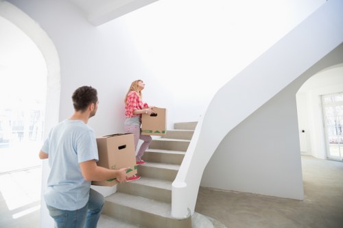 Professional flat removals in Wallington with moving van and apartment access