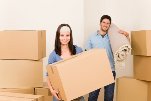 Local moving truck with loading support for Wallington house removals