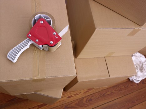 Spacious removal truck interior for transporting household items